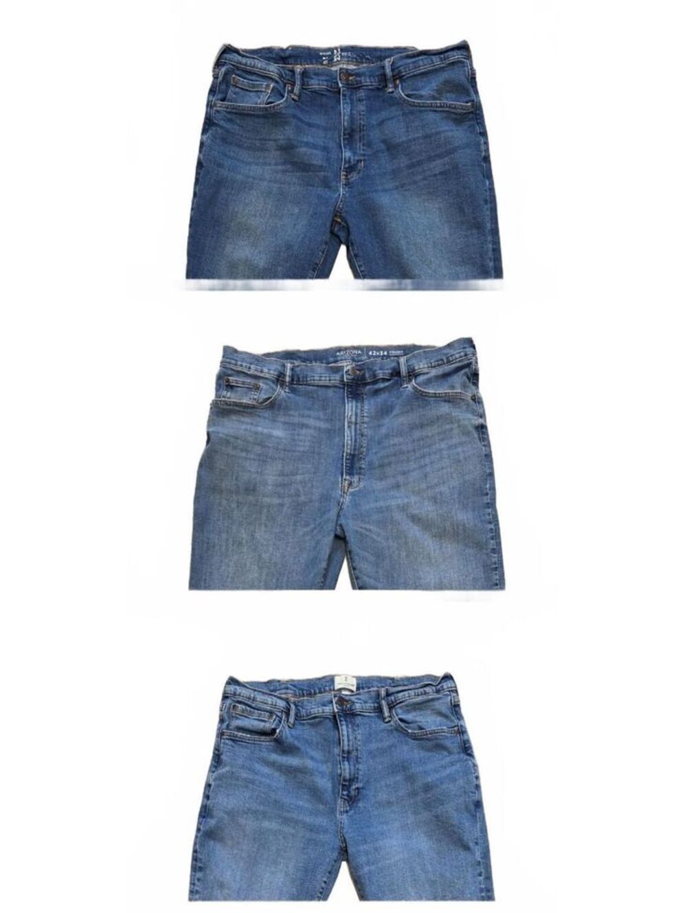 Mutual weave Mens relaxed Fit Jeans Size 38 x 32 stretchy med wash Preppy set 3